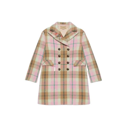 GUCCI Многоцветное Детское Шерстяное Пальто