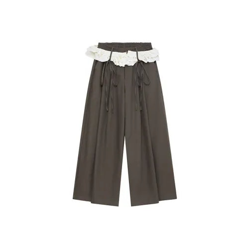 LAVA LAND Коричневый Женские Повседневные Штаны