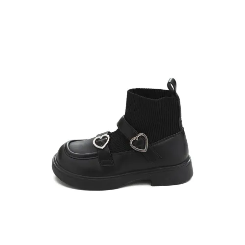 Budding Slip-resistant Abrasion-resistant Lightweight Cushioning Low-top LEATHER BOOTS Children's