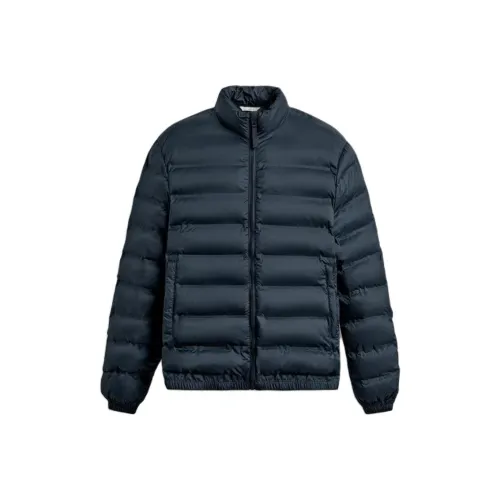 ZARA Морской синий Мужской пуховик