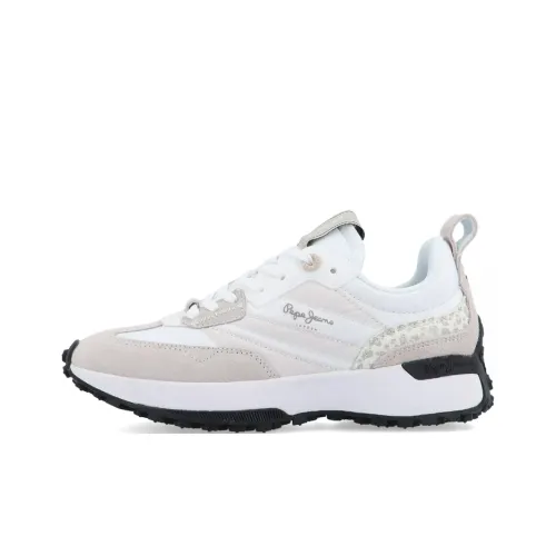 Pepe Jeans Lucky С принтом Низкий топ Повседневная обувь Женская Белая Умбра