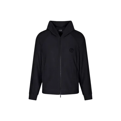 GIORGIO ARMANI Мужские черные куртки