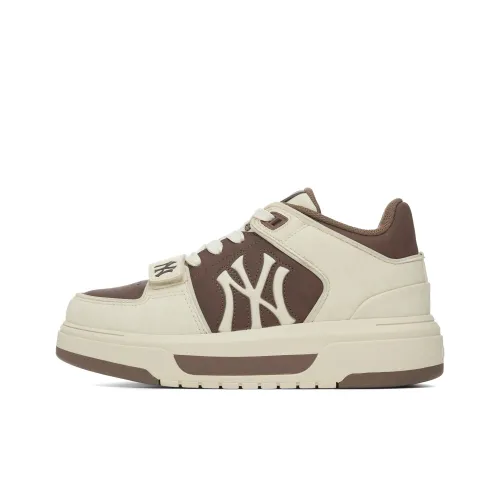 MLB New York Yankees визуально увеличивает рост устойчивые к истиранию противоскользящие высокие кроссовки для скейтбординга унисекс коричневый