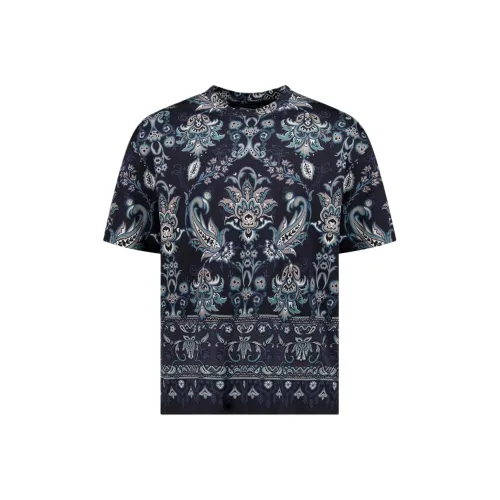 ETRO Мужские T-рубашки морского синего цвета