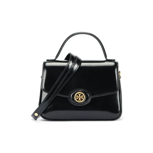 Tory Burch Robinson Лакированная кожа Сумка Маленькая Женская Черная
