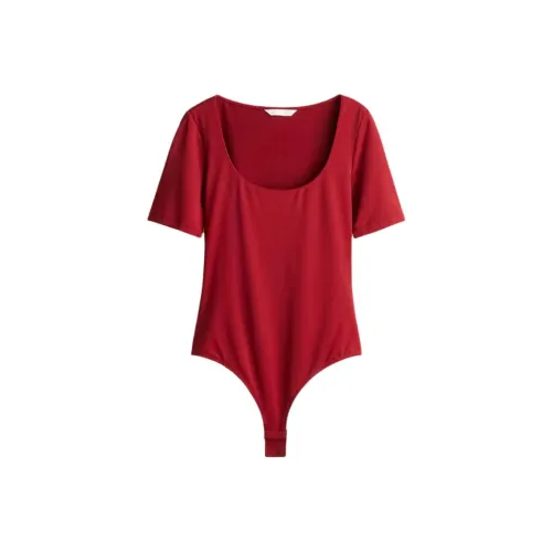 H M Темно-красный женский боди