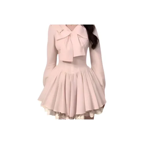 SECFLY OFFICIAL Длинное платье с длинными рукавами женское