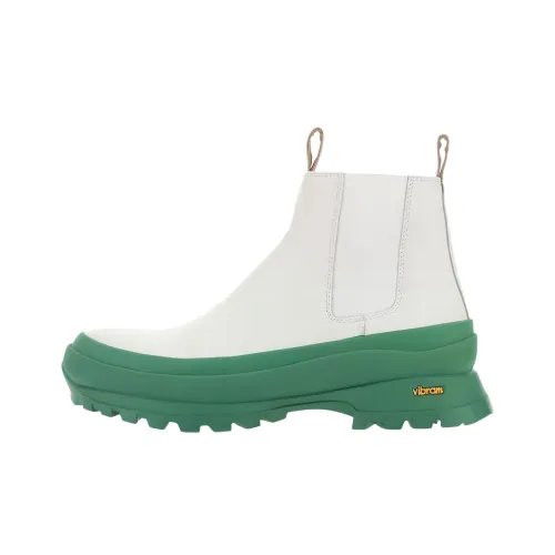 JIL SANDER Chelsea Мужской Белый Зеленый