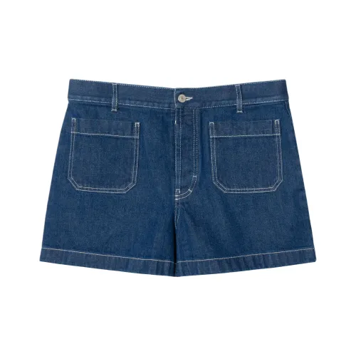 GUCCI FW24 Джинсовые шорты Женские Темно-синий