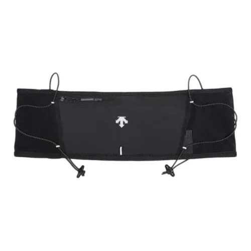 DESCENTE RUNNING Collection Однотонный Бананка Стандартный Унисекс Черный