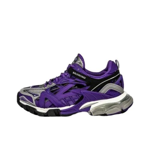 Balenciaga Track 2,0 Low Топ Толстоподошвенные кроссовки Женские Фиолетовый