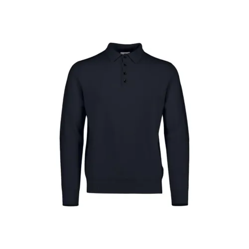 ALLUDE Морской синий Мужские кашемировые свитеры