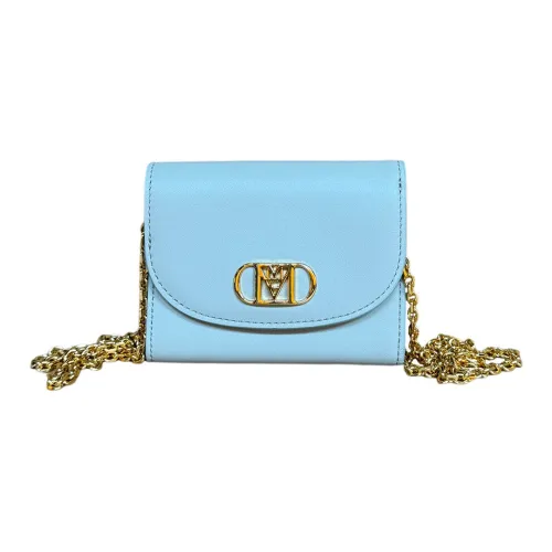 MCM Mode Travia Кошелек из коровьей кожи Мини Женский Небесно-голубой