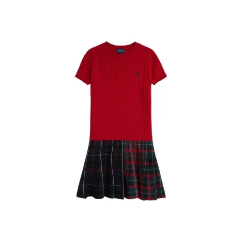 Polo Ralph Lauren Красные Платья для Девочек