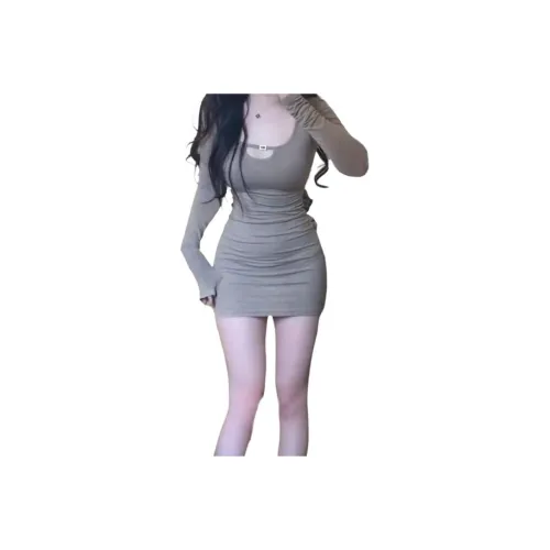 AHRTB Длинное платье с длинными рукавами женское