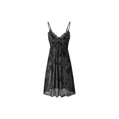 MY BODY Черный топ на бретелях женские ночные сорочки