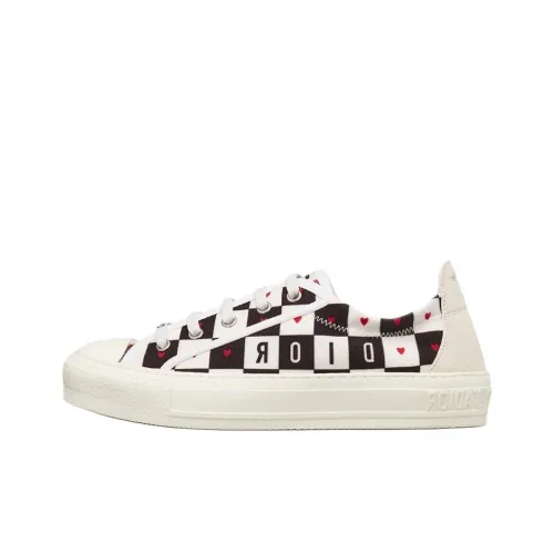 DIOR Walk'n'Dior Платформа Обувь Низкий Топ Стильный Скейтбординг Женская Белая Черная Красная