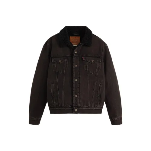 Levis Черные Мужские Джинсовые Куртки