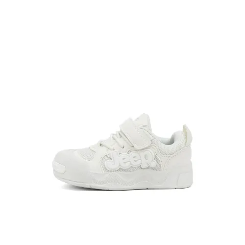 JEEP Износостойкий Легкий Амортизирующий Противоскользящий Анти-KICK Повседневная обувь Снежно-белый Детский