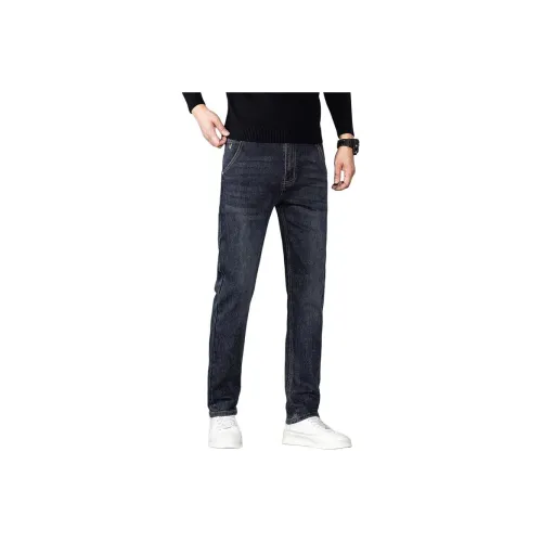 YUQIAN Туманно-голубой Мужские Джинсы