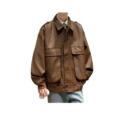 AMBER LIGHT Кожа Куртка Унисекс