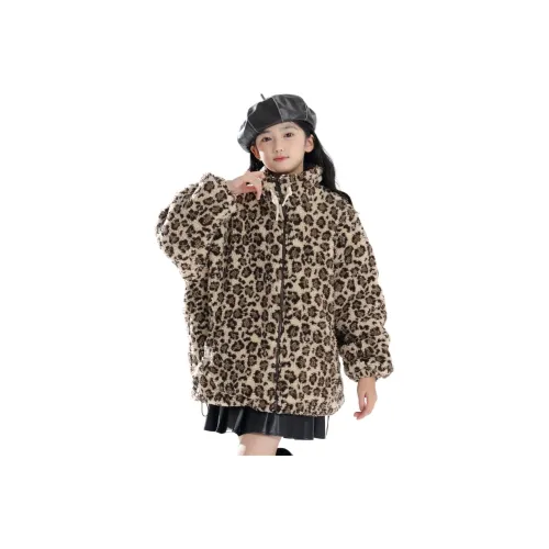 URBANSHOW Женский пуховик с утеплением свитер с леопардовым принтом