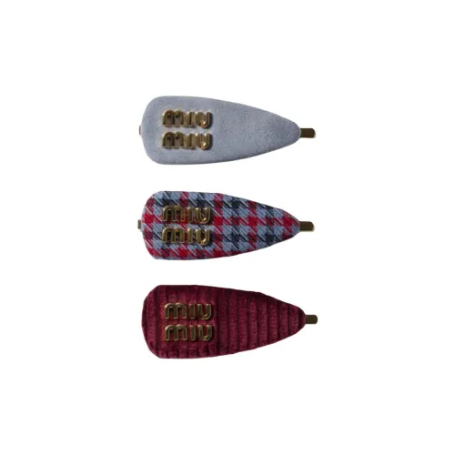 MIU MIU Заколки для волос Женские Фуксия Персик Эбеновый Звезда Синий Very Peri Бордоский красный