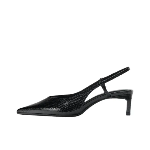 ZARA Узкий каблук Высокие каблуки 5,5 см Женские Черный