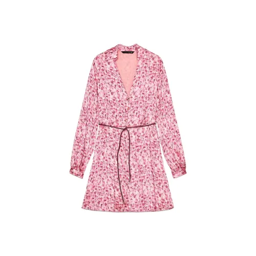 ZARA Длинное платье с длинными рукавами женское