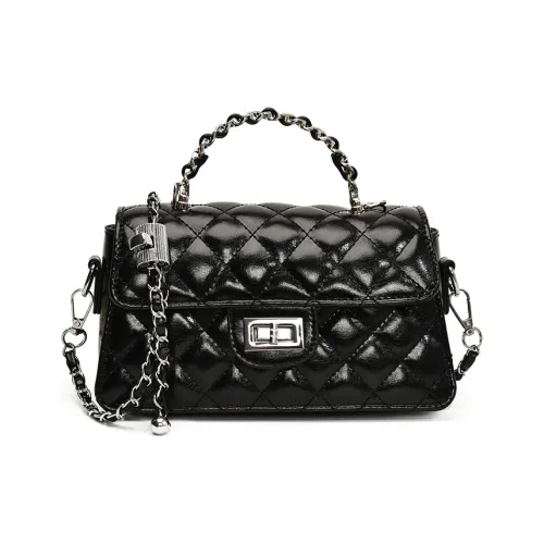 AUNG ПУ (полиуретан) Сумка через плечо Стандартная Черный Серебристый Белый