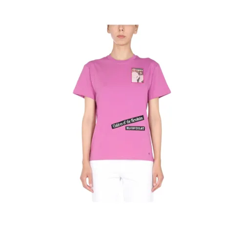 RAF SIMONS Розовые Женские T-рубашки