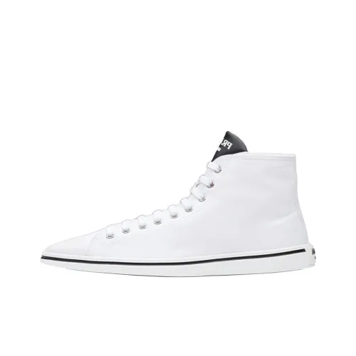 PRADA Synthesis High Топ Кроссовки для скейтбординга Женские Белые