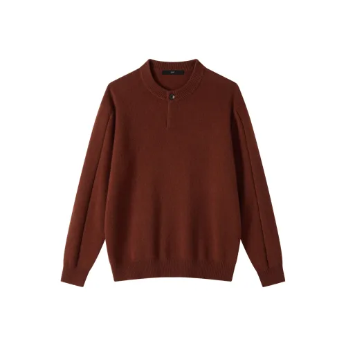 HERBEL Red Men's Sweaters HERBEL Красные Мужские Свитера