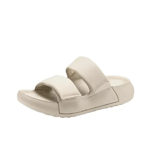 Ecco Слипоны 4,5 см Женские Лаймово-Серый