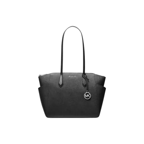 MICHAEL KORS Marilyn Спилок Коровьей Кожи Сумка-тоут Сумка для покупок Сумка через плечо Средняя Женская Черная