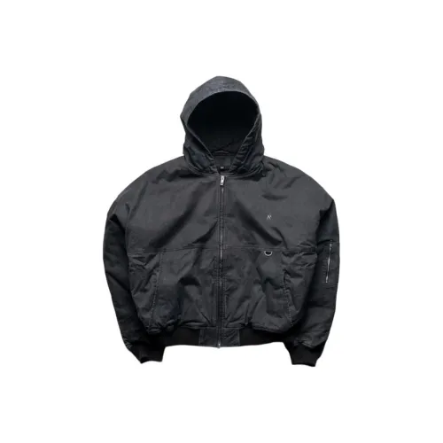 REPRESENT Выстиранный Черный Мужской Пуховик