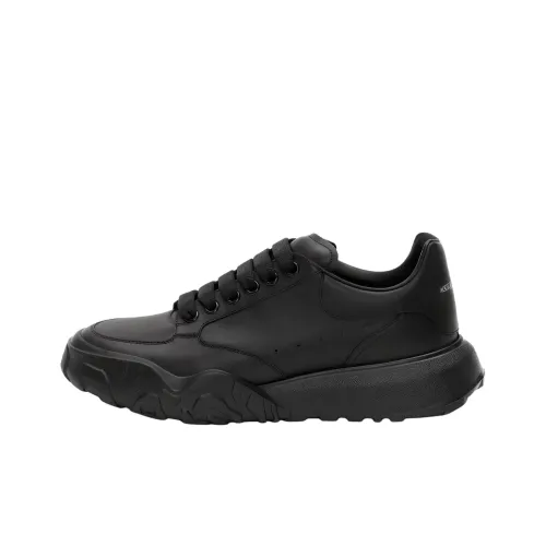 Alexander McQueen Court Trainer Low Топ Стильные Скейтбординги Мужской Черный