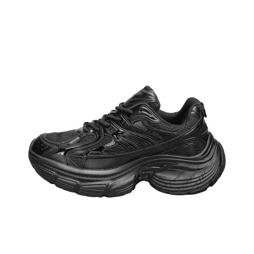 CAIHEE Противоскользящие и износостойкие визуально увеличивающие рост низкие топовые кроссовки с толстой подошвой унисекс