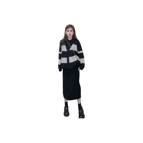 PARKYEON Трикотажная ткань Кардиган Женские Трикотаж