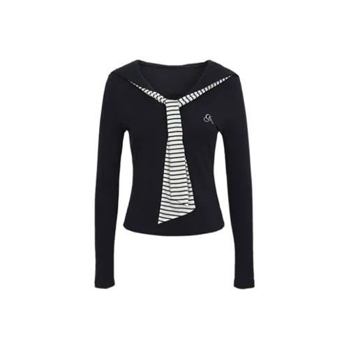 DANCANG Предосенний Стильный Облегающий крой Укороченный Топ Женский