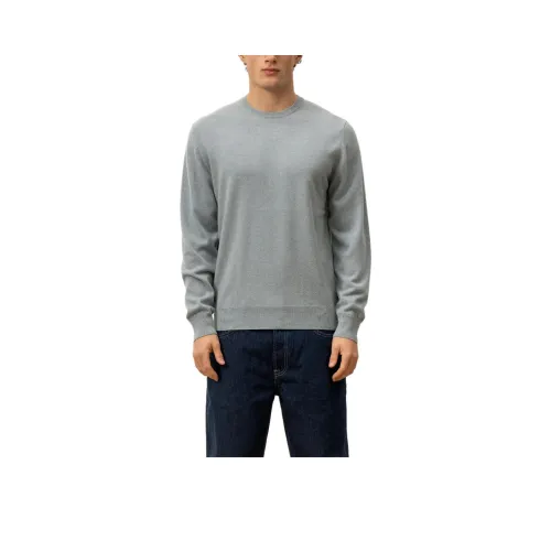 ALLUDE Серый Мужской Кашемировый Свитер