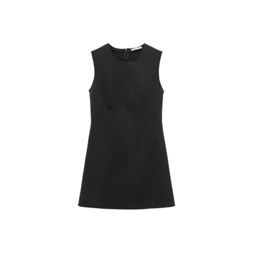 ZARA Серый Женские Платья без рукавов