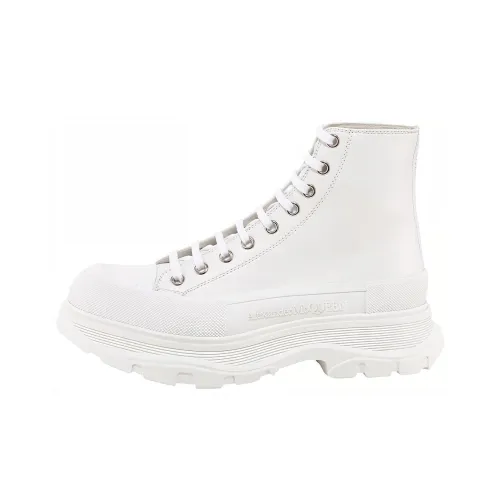 Alexander McQueen Tread Slick Короткий Martin Boot Мужской Белый