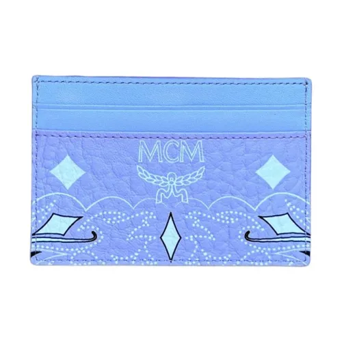 MCM Aren Кожа Наппа Хранение Держатель для карт Мини Унисекс Фиолетовый