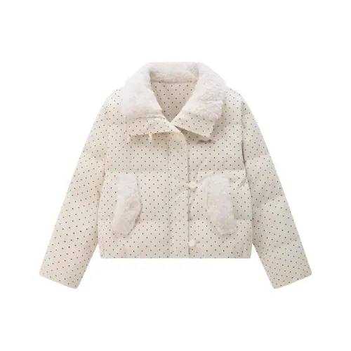 OURUOKE Белый Женские пуховики