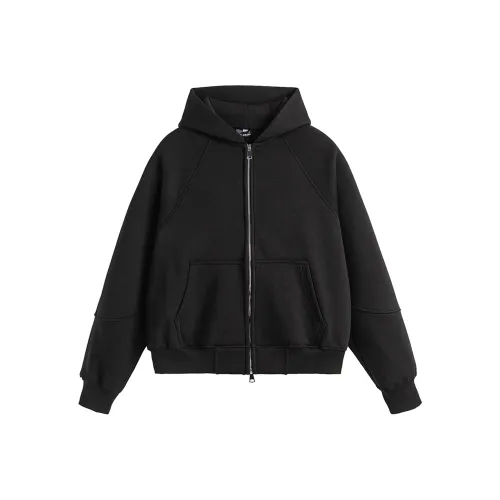 WHAZLAB Унисекс Дизайн Премиум Feel Loose С капюшоном Кардиган Длинный рукав Толстовка Унисекс