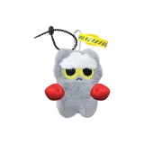 Боксер Облако Маленькая Серый Кошка Кукла Украшение & Черный Шнур & Желтый Ремешок