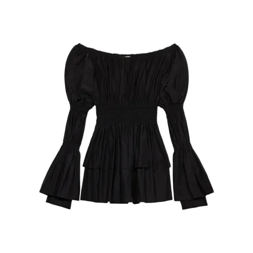 Blumarine Длинное платье с длинными рукавами женское