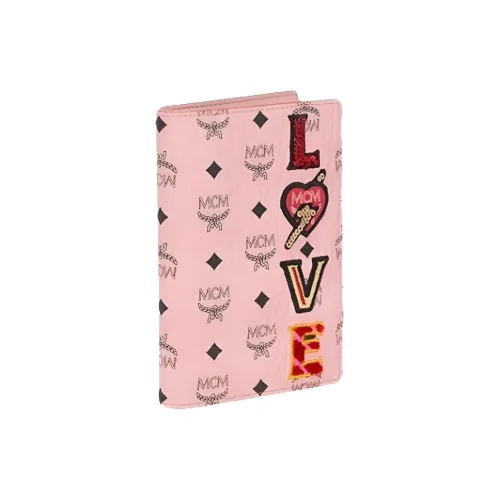 MCM Artificial Leather Patchwork Коровья кожа Держатель для паспорта Женский Мягкий Розовый