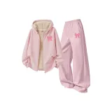 [Thickened и с флисовой подкладкой] M Линия Узел K Пудра + M Линия Узел K Лотосово-розовый